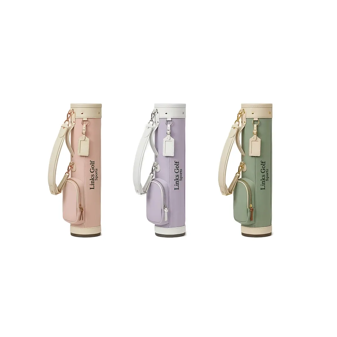 Junior Sunday Golf Bag for Girl Ages 10-14 | Lightweight Canvas & Leather | Links Golf Sports — view 9