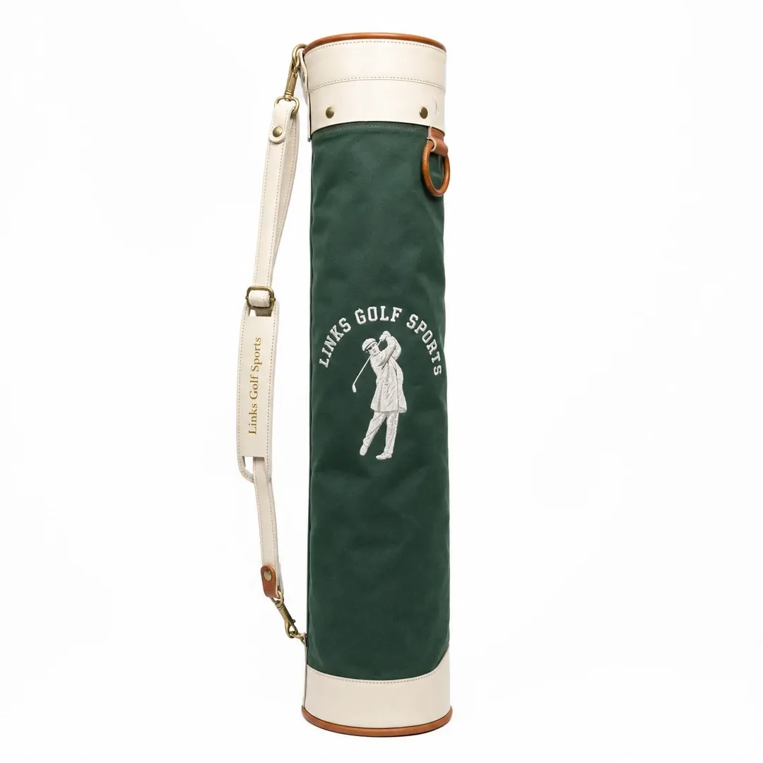 Links Heritage Waxed Canvas Sunday Pencil Bag — Slim Profile
