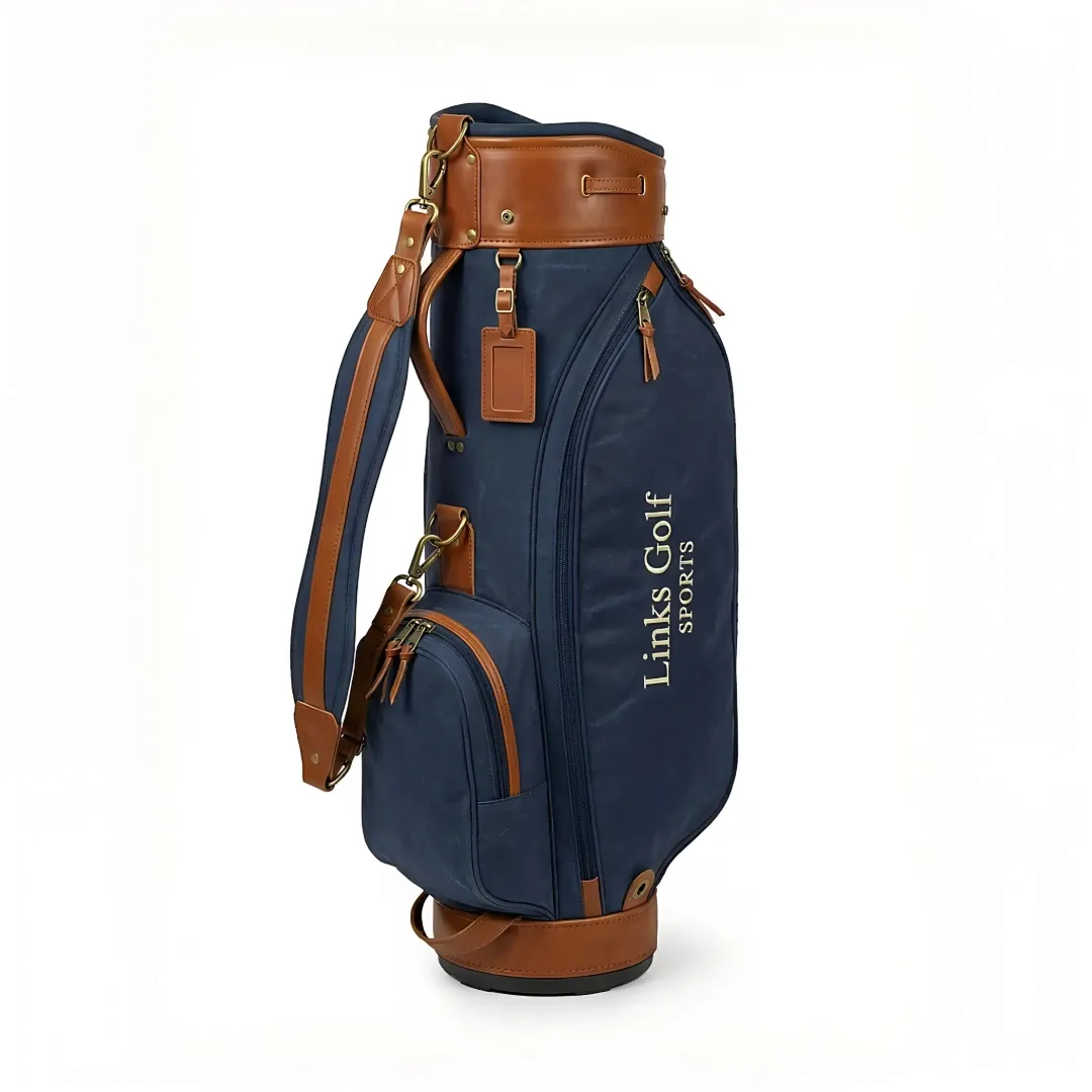 Links Golf Sports Men’s Canvas & Leather Sunday Bag – Walk the Course with Refined Style — view 9