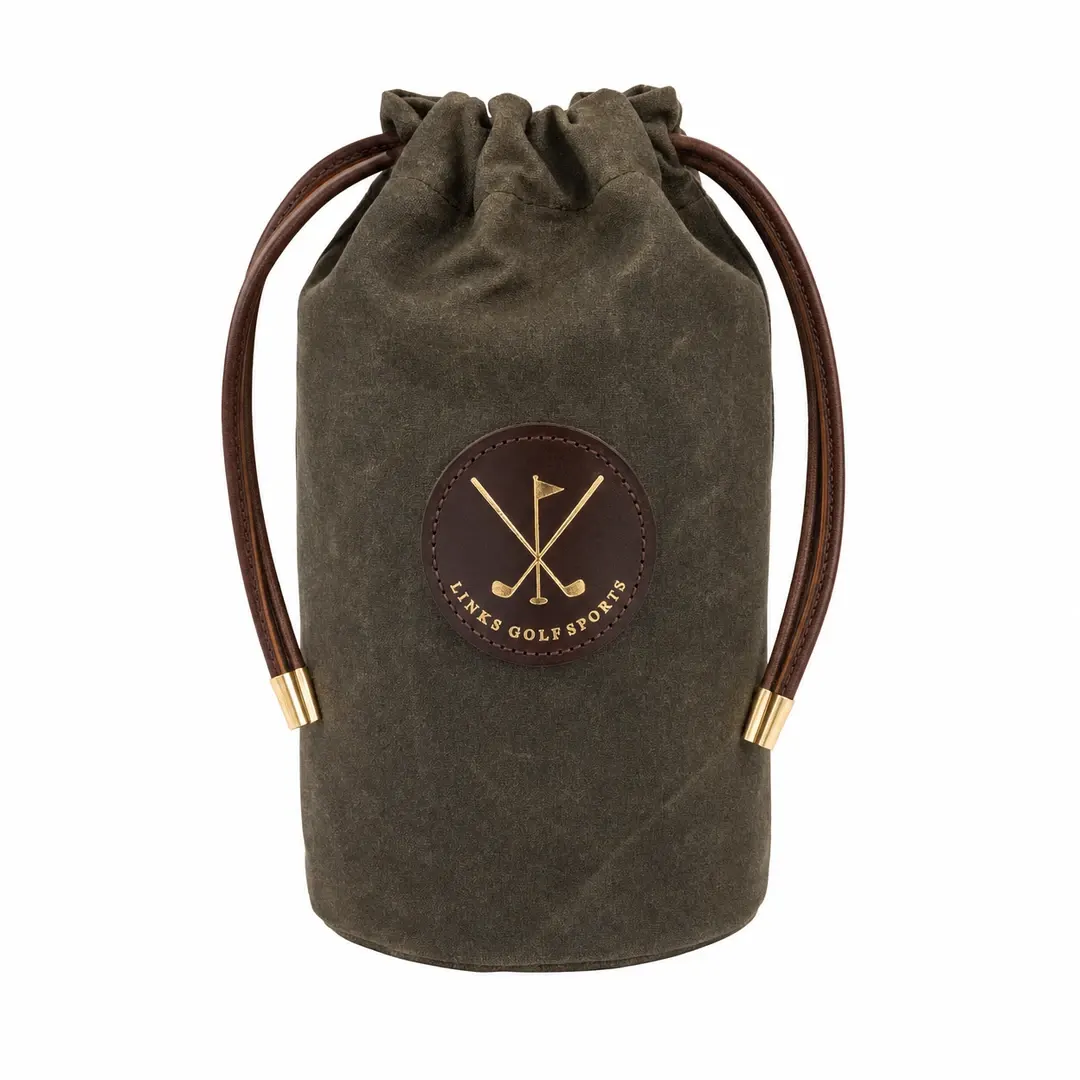 Links Heritage Waxed Canvas Golf Accessory Pouch