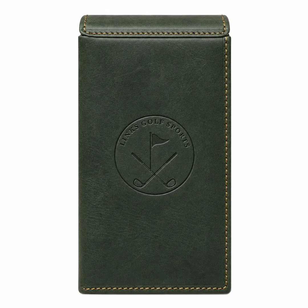 Links Heritage Vintage Leather Yardage Book Cover — Slim Profile