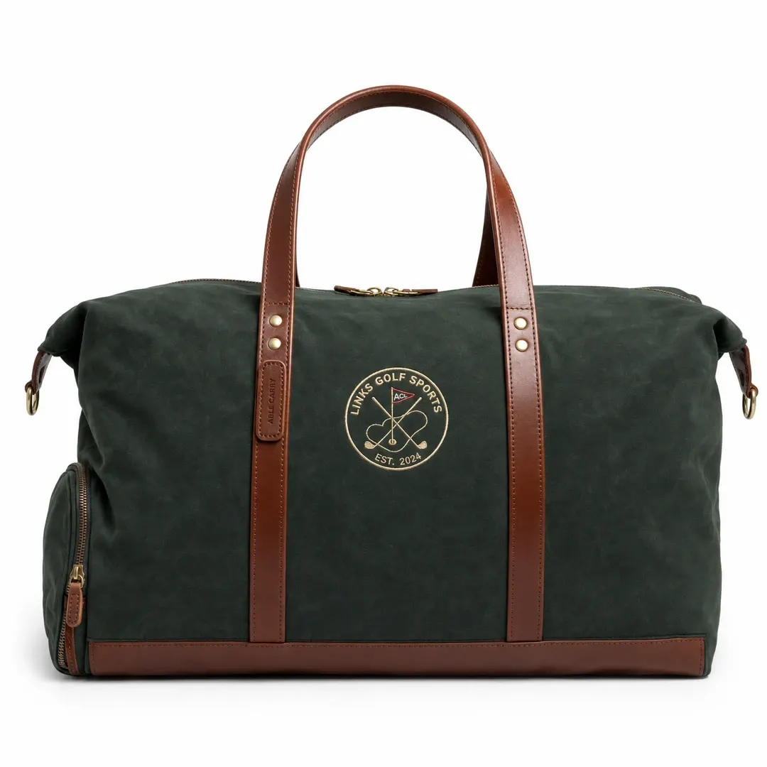 Links Travel Waxed Canvas Weekender Bag — 40L Overnight
