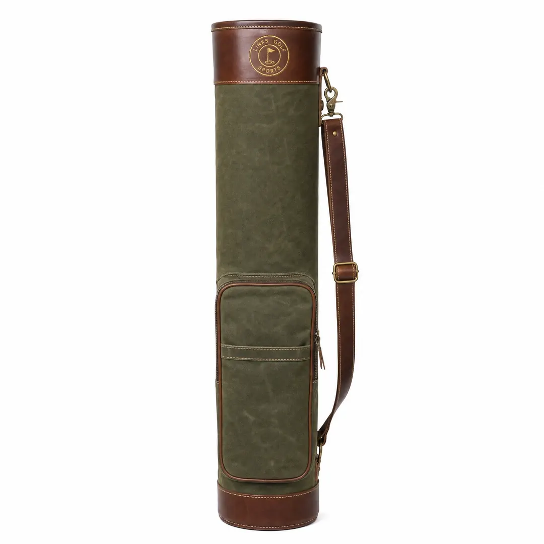 Links Heritage Waxed Canvas Sunday Golf Bag — Pencil Carry
