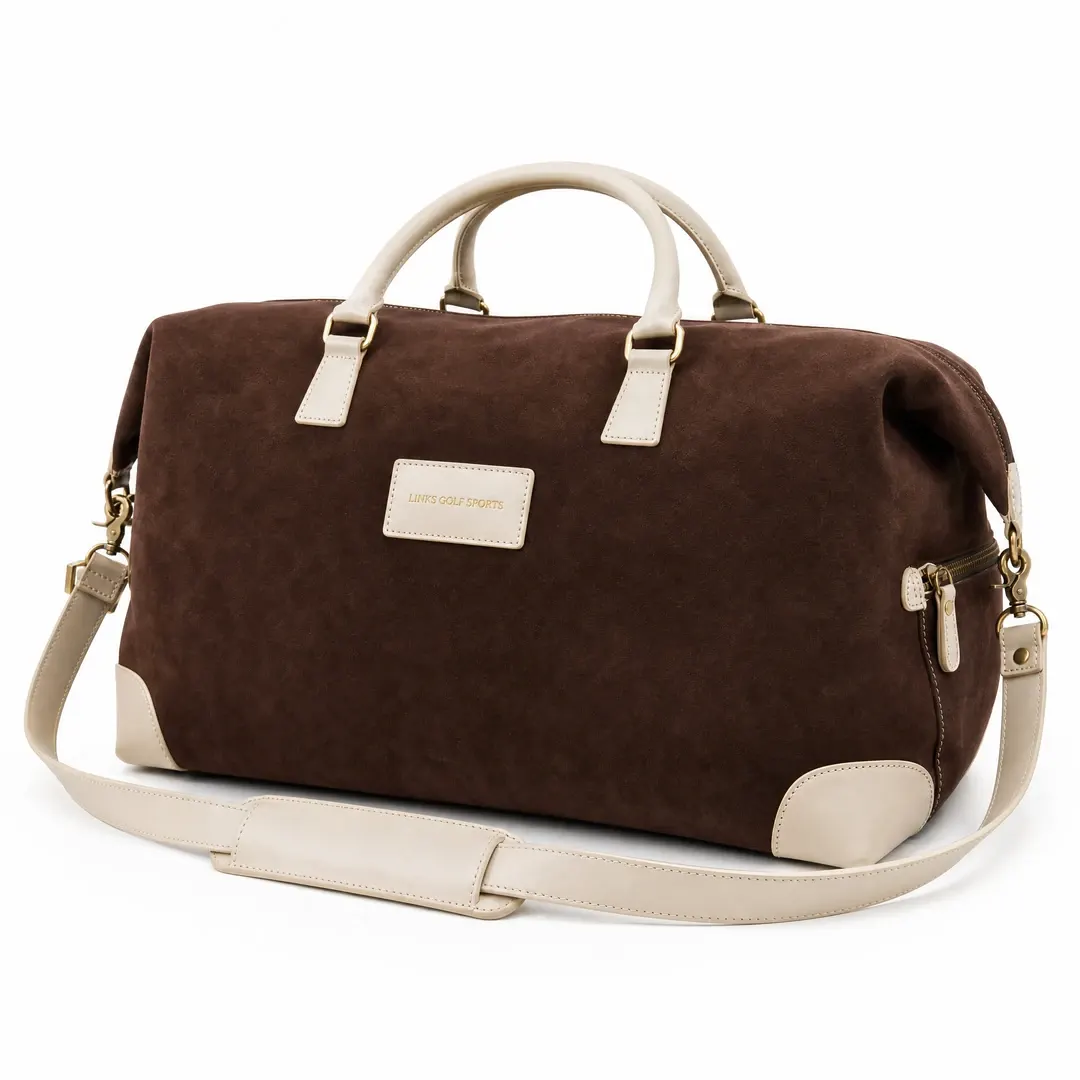 Links Heritage Golf Weekender Suede Duffle Bag