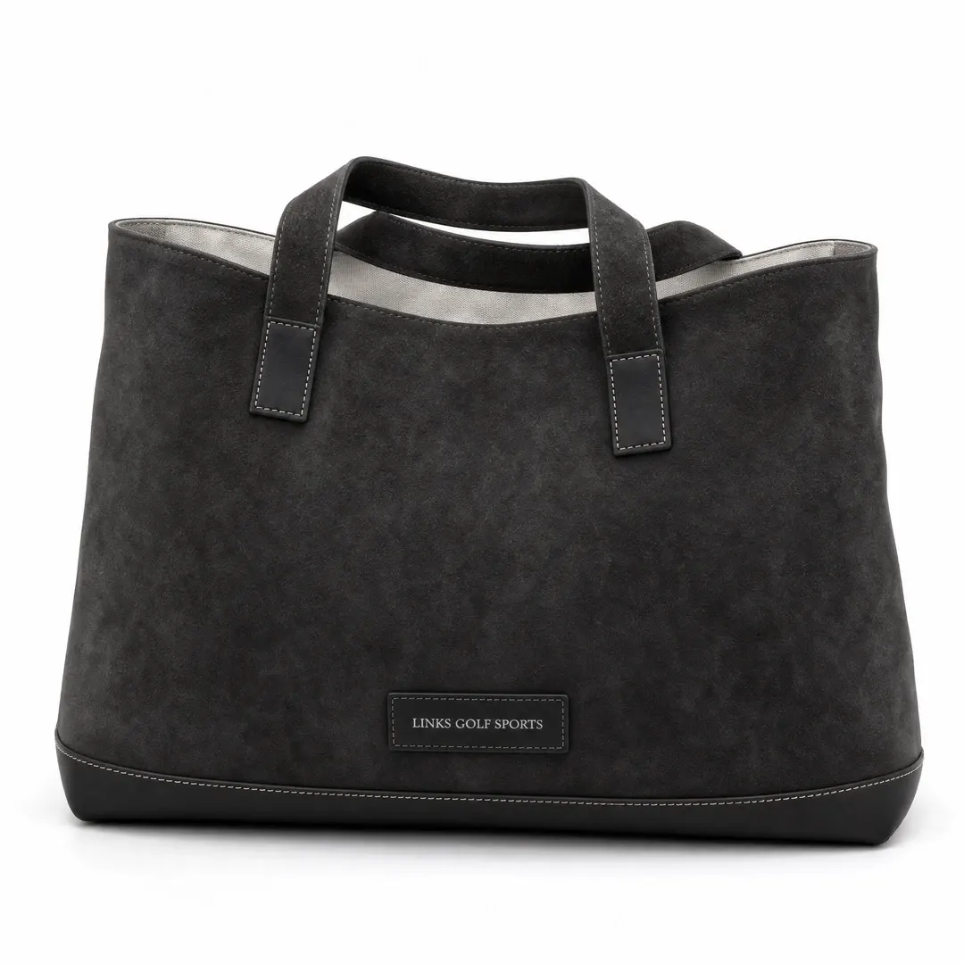 Links Heritage Men's Suede Golf Tote — Classic Carry