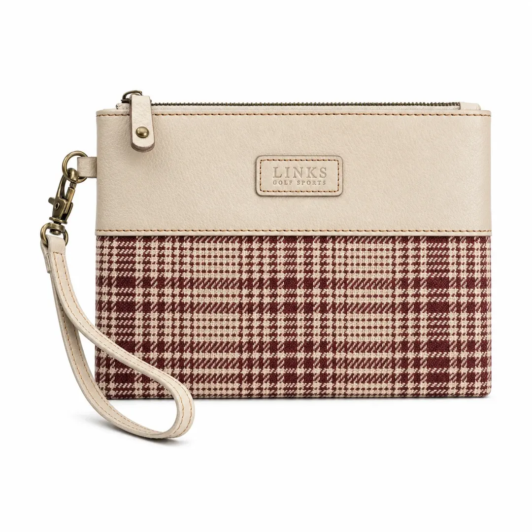 Links Heritage Woman Zippered Pouch-Clutch & Wristlet