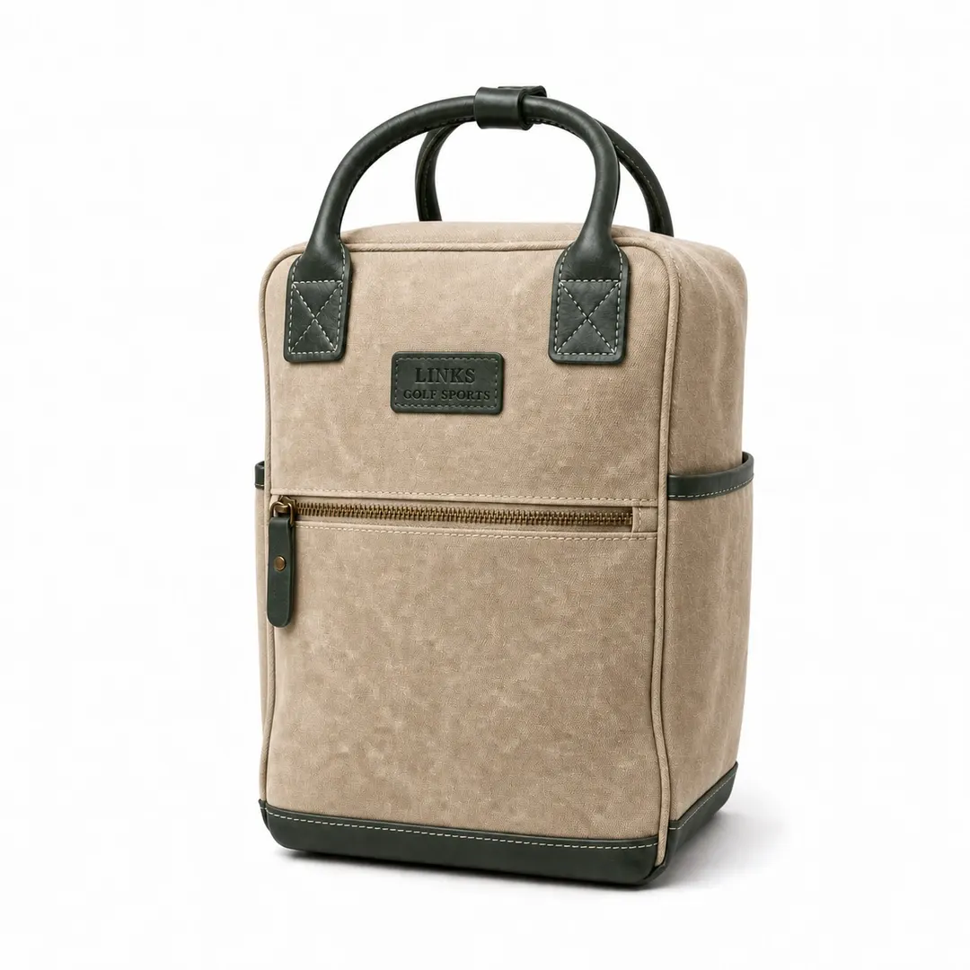 Links Heritage Waxed Canvas Golf Shag Bag — Practice Range