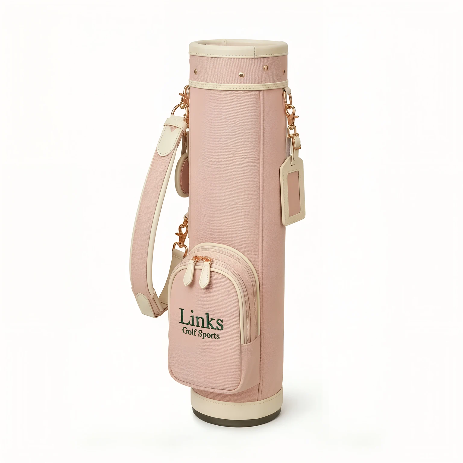 Kids canvas sunday golf bag with leather trim ages 6-10, OEM manufacturer — view 10