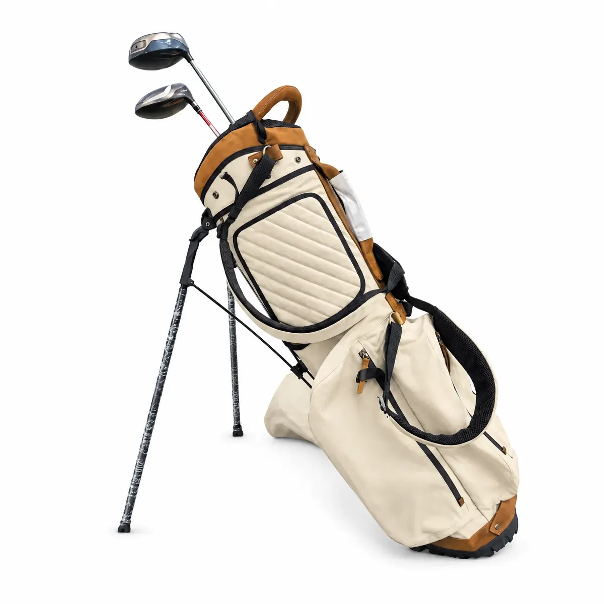 Linkssports Lark Cream Pearl Canvas Golf Stand Bag
