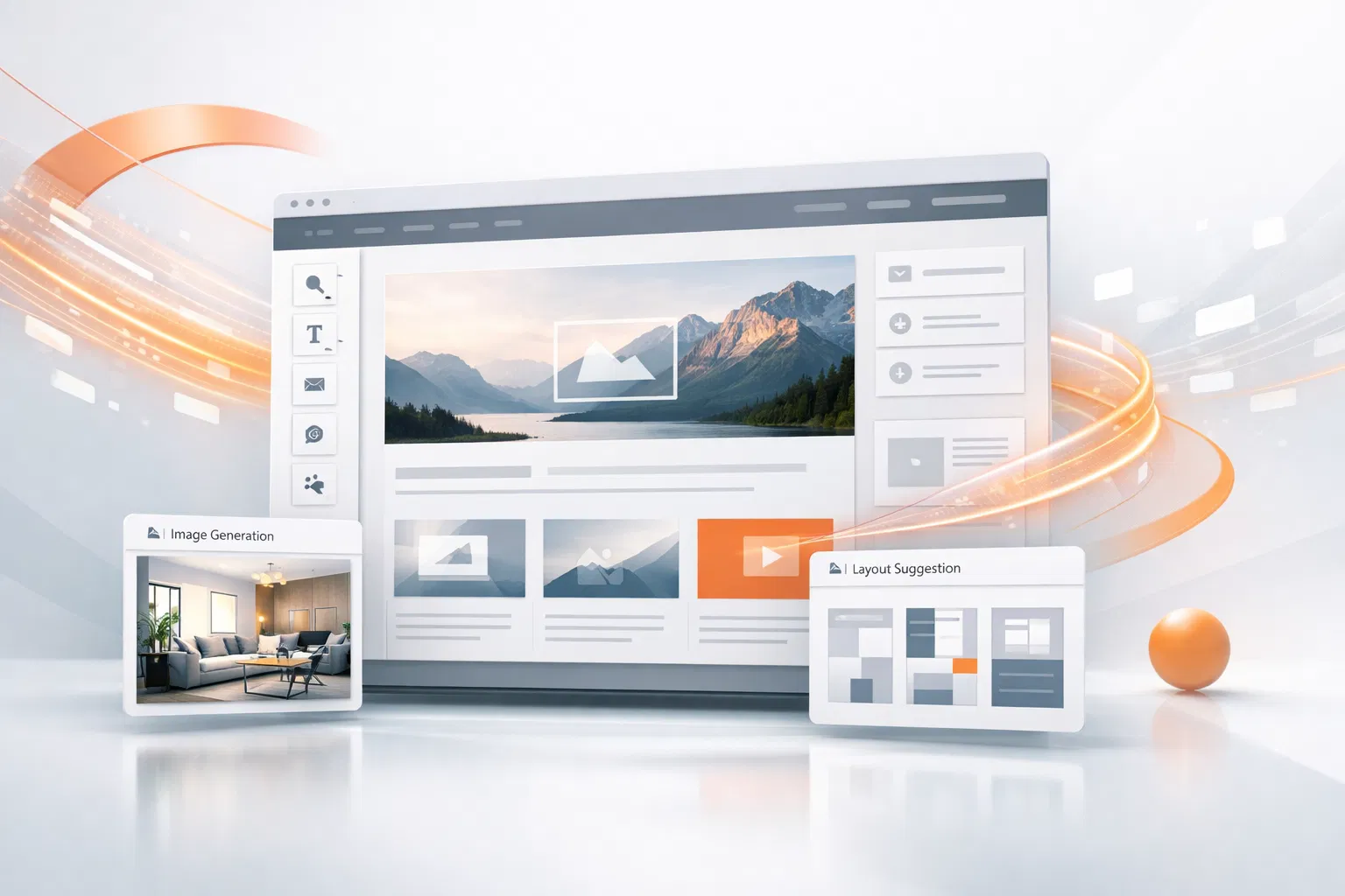 AI Website Builder Interface