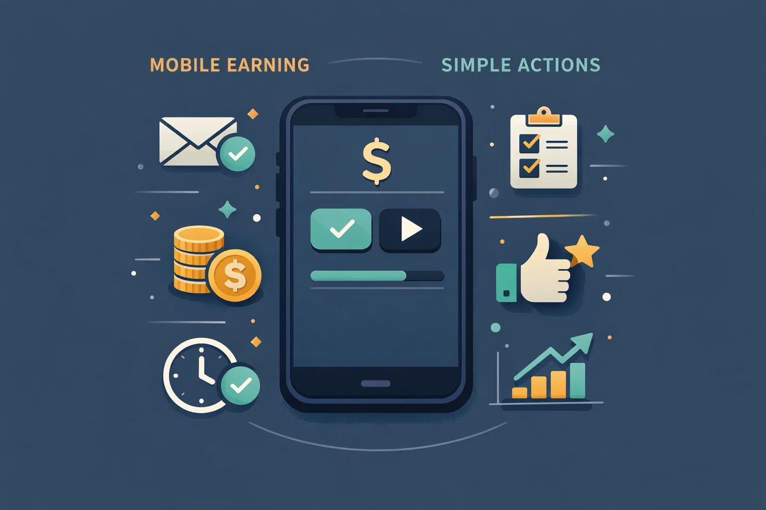 Tap4Cash mobile earning illustration