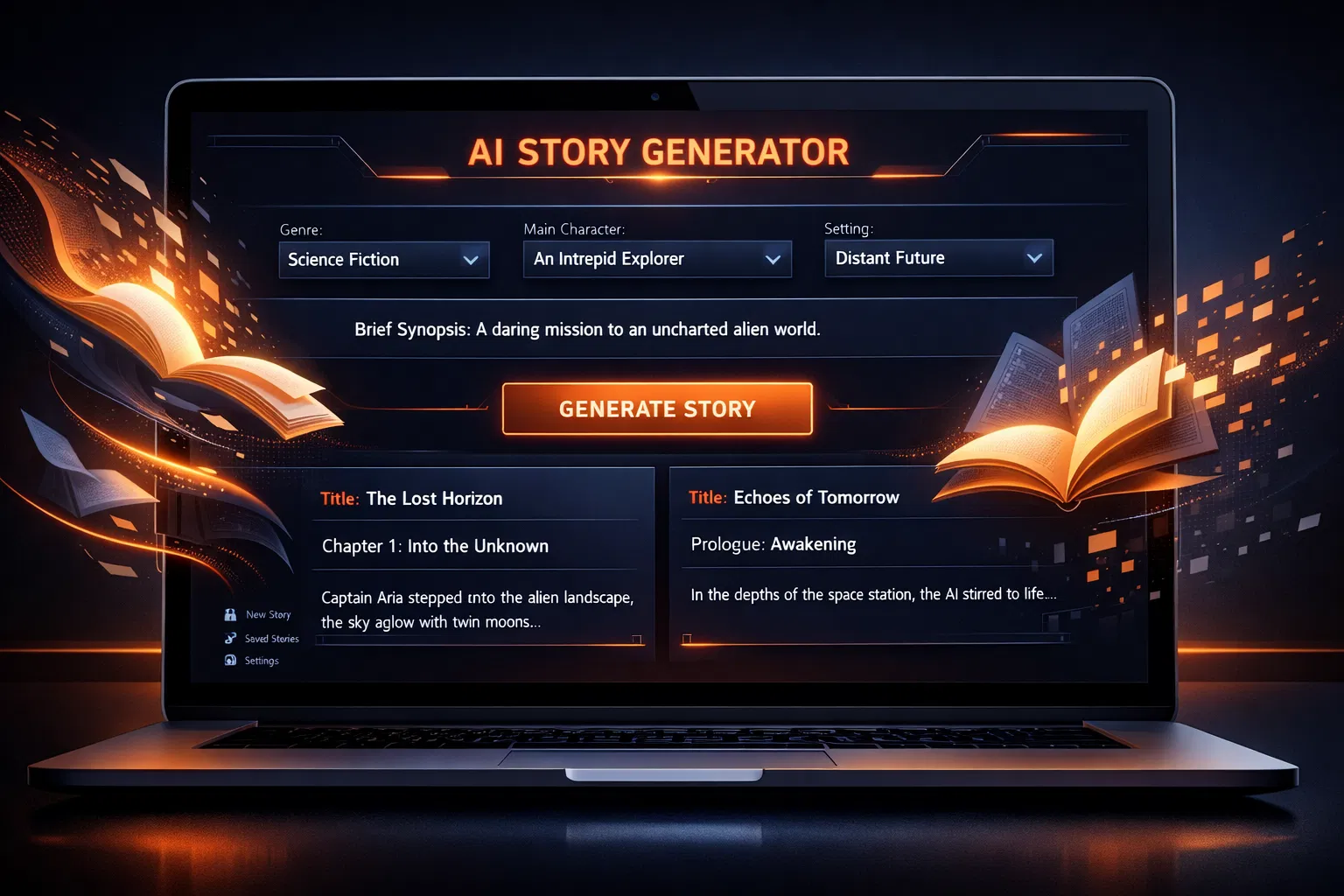 AI Story Generator Interface