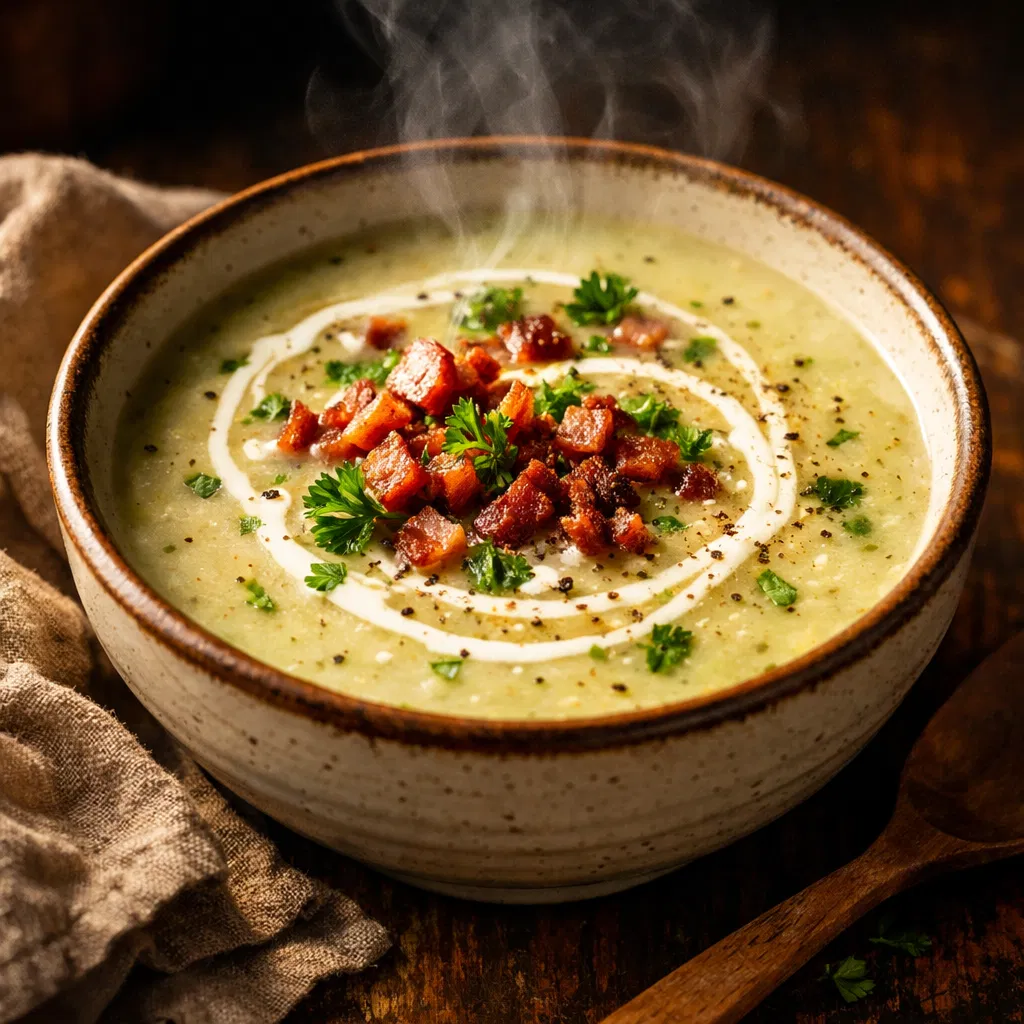 Spitskoolsoep met Prei en Aardappel