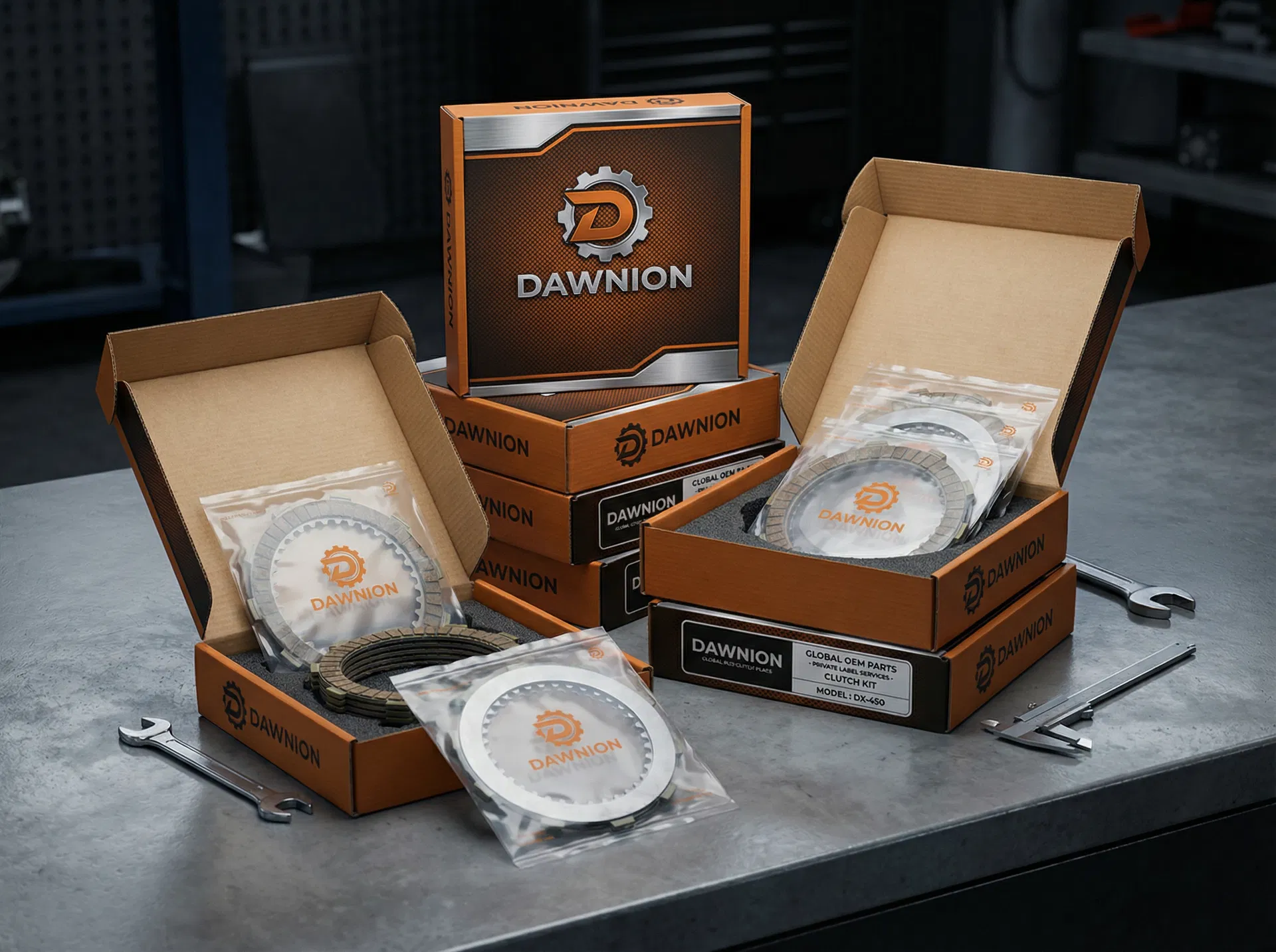 DAWNION OEM custom packaging and private label motorcycle clutch plates