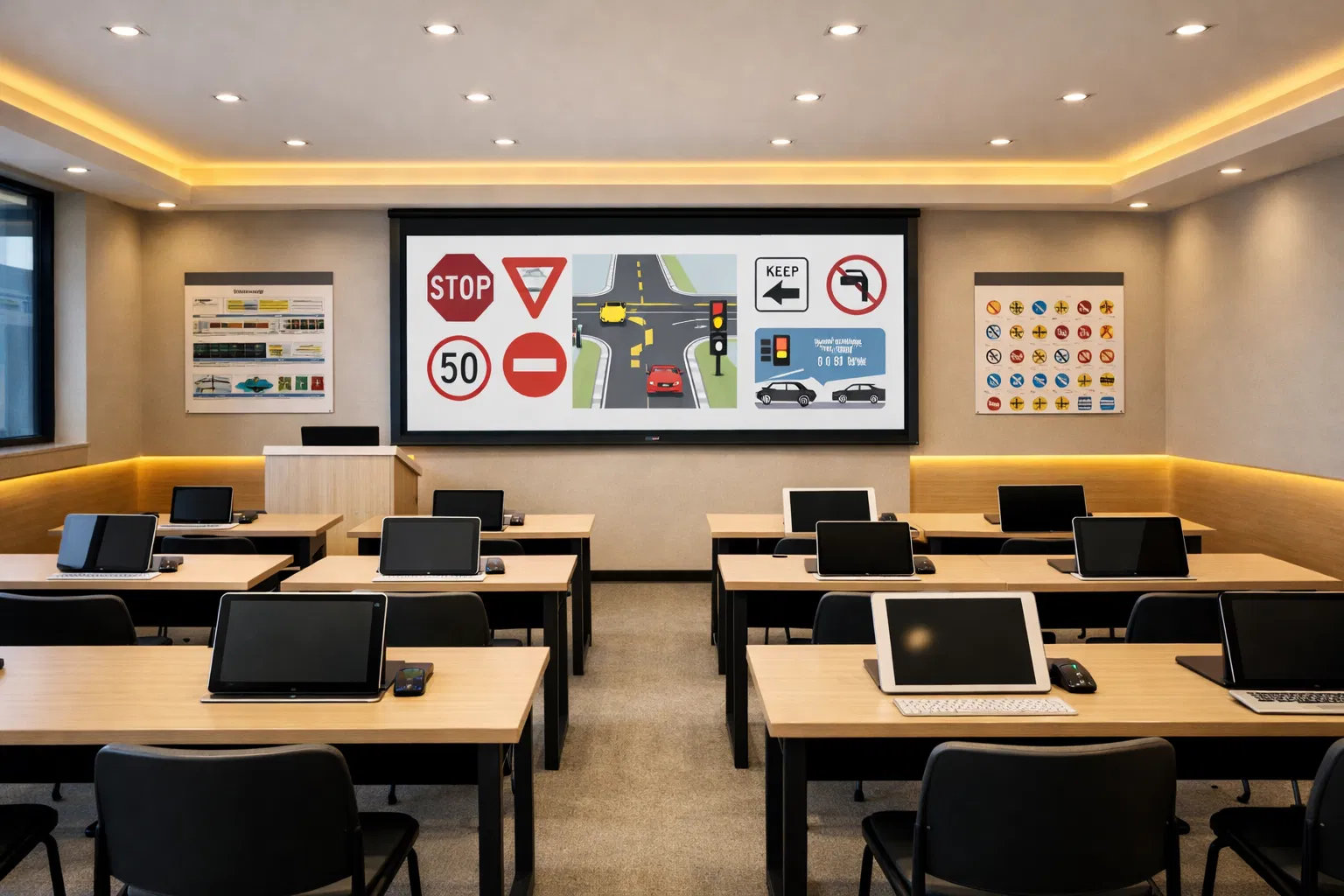 Aula de teòriques Autoescola Manlleu