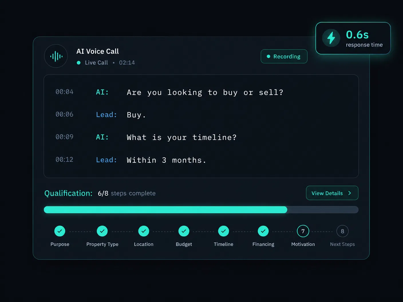 AI qualification demo