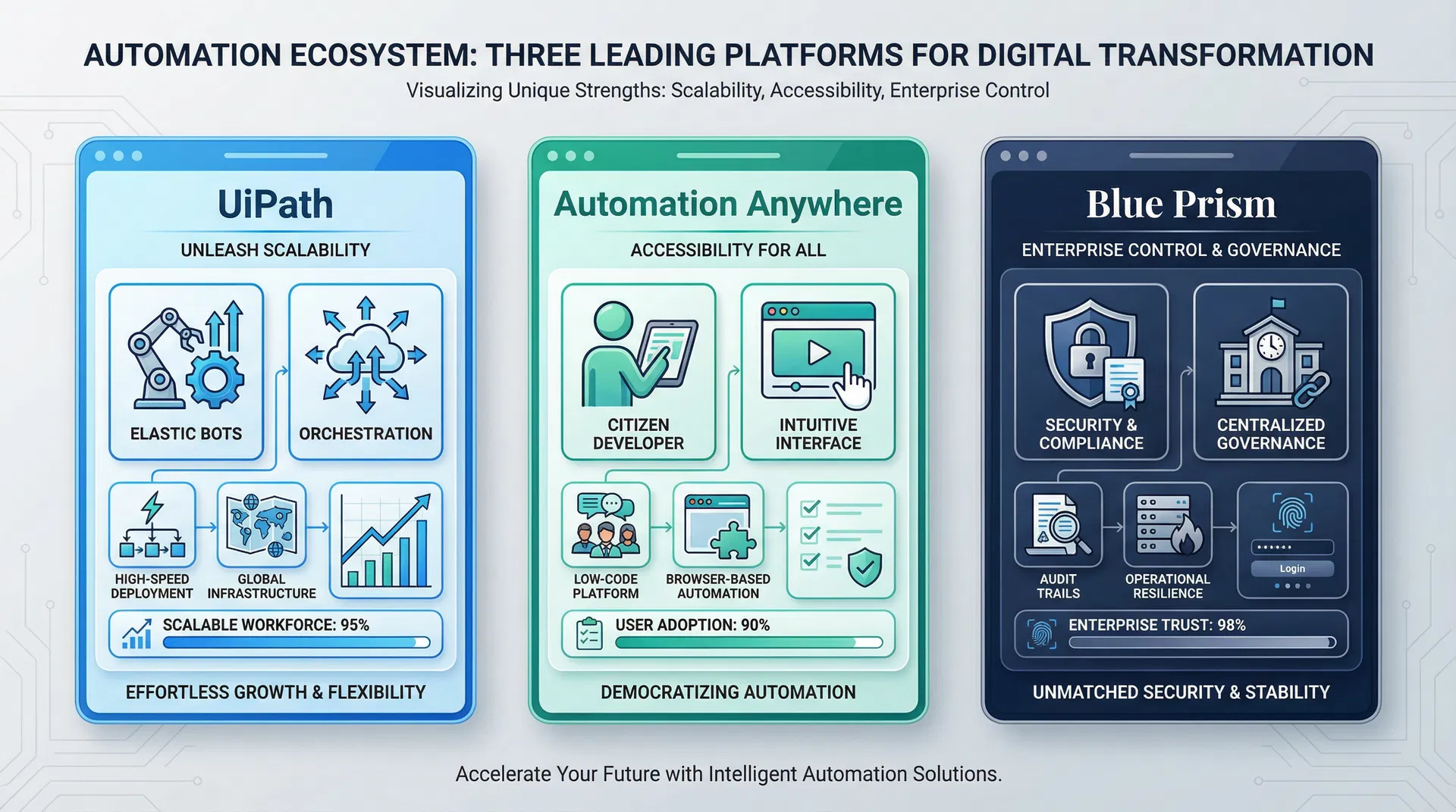 Platform Comparison Infographic