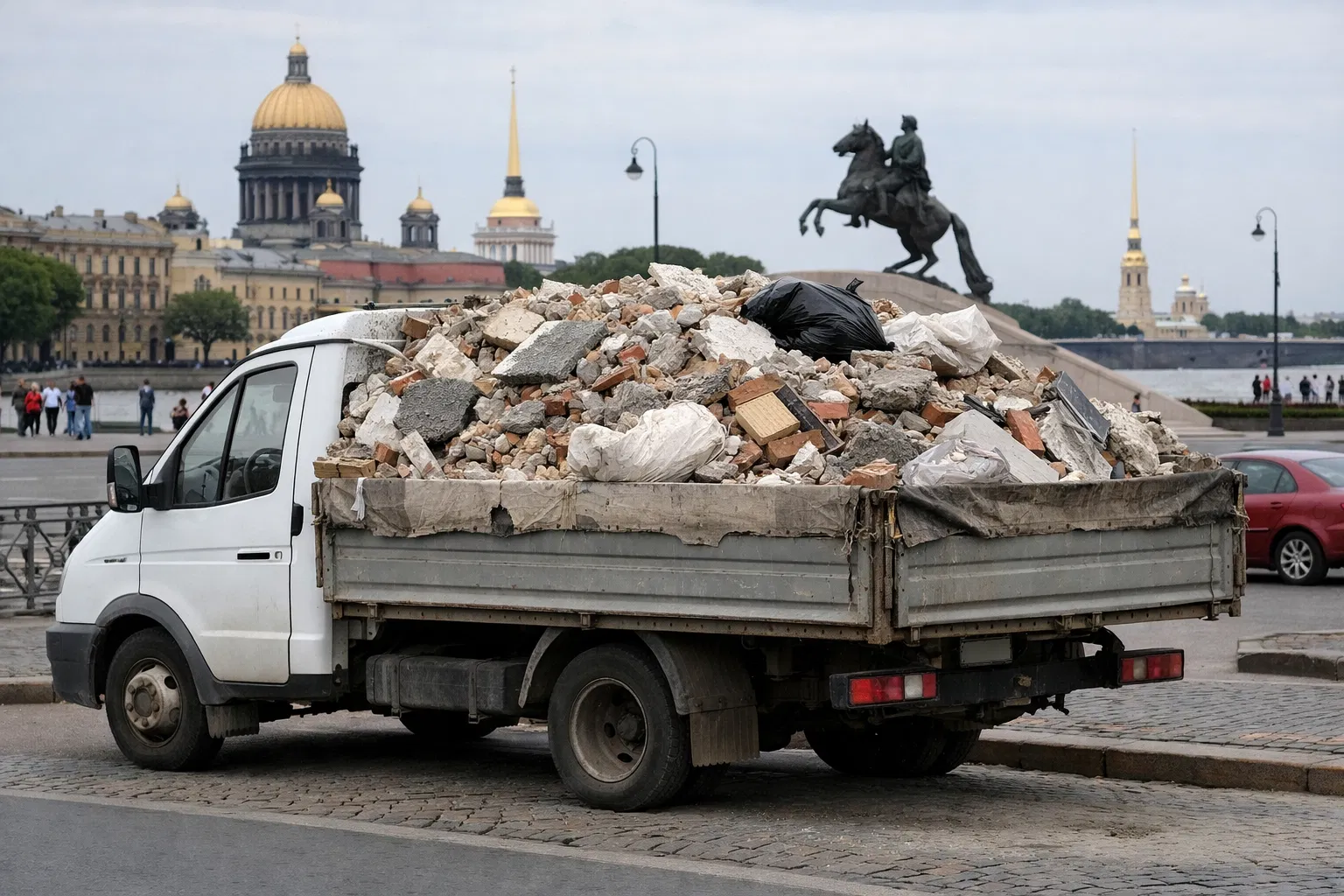 Загруженная Газель