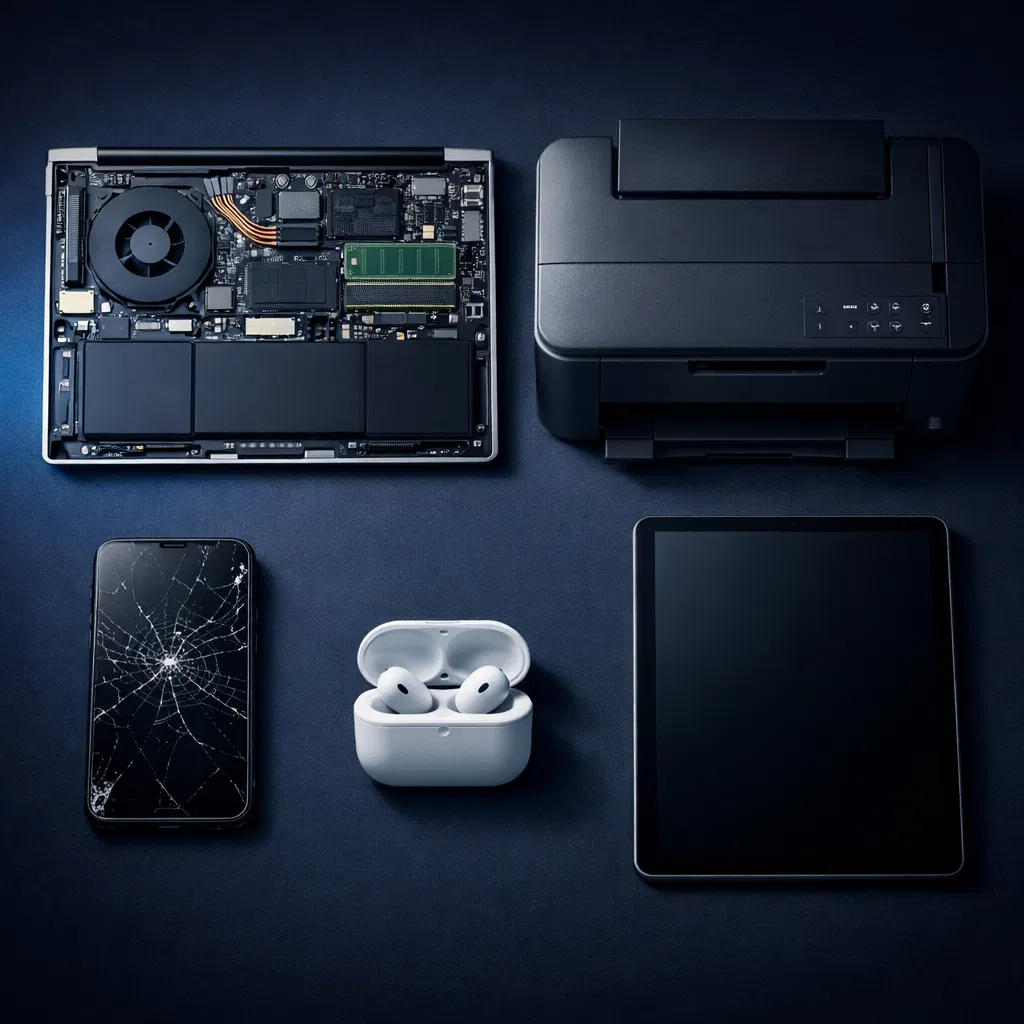 Dispositivi elettronici riparati da WIN COMPUTER