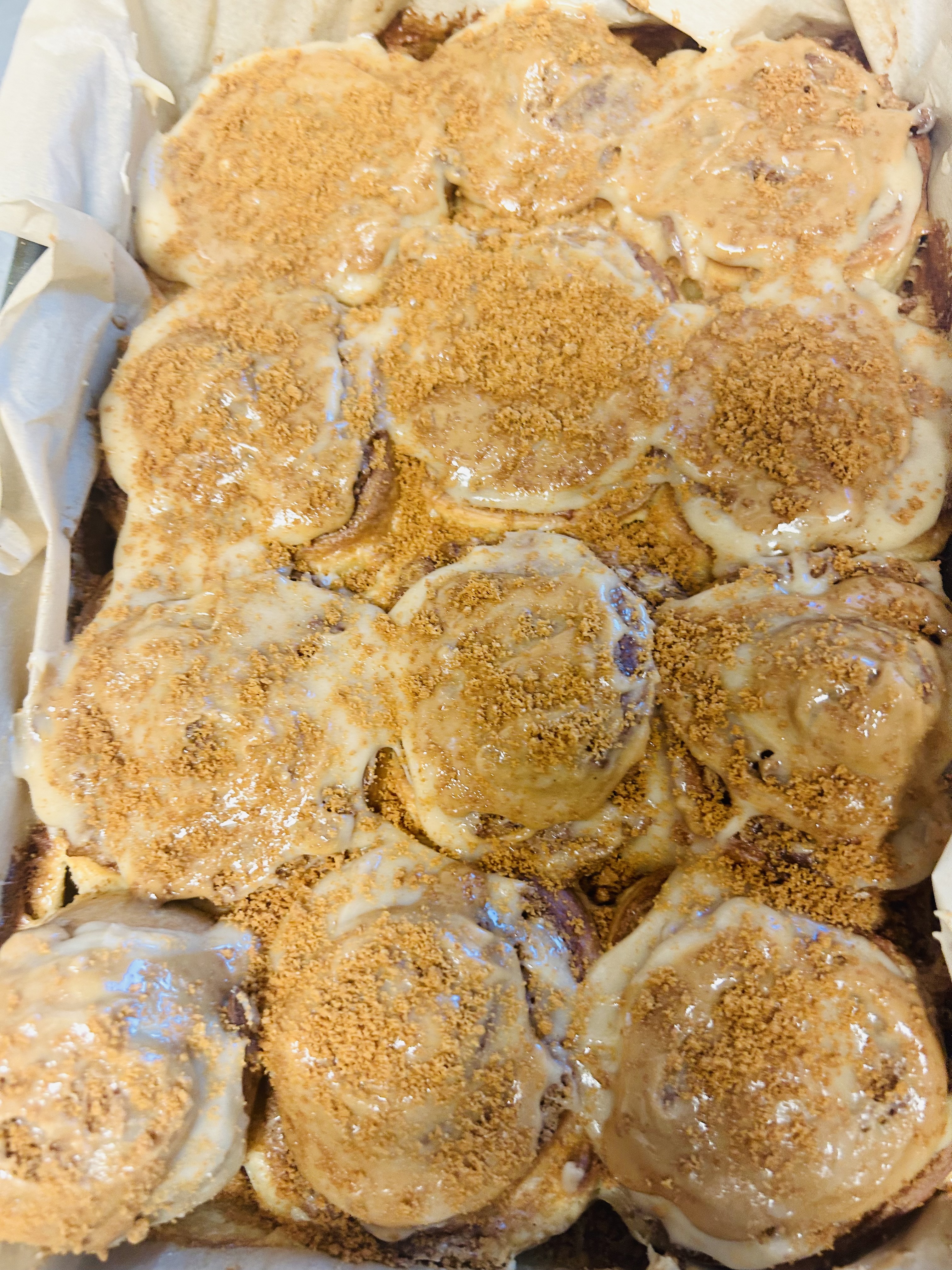 Cookie butter cinnamon rolls