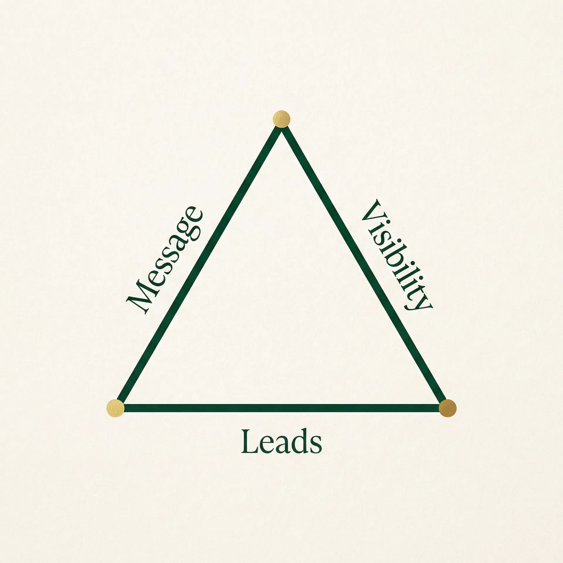 The Message Visibility Leads Triangle