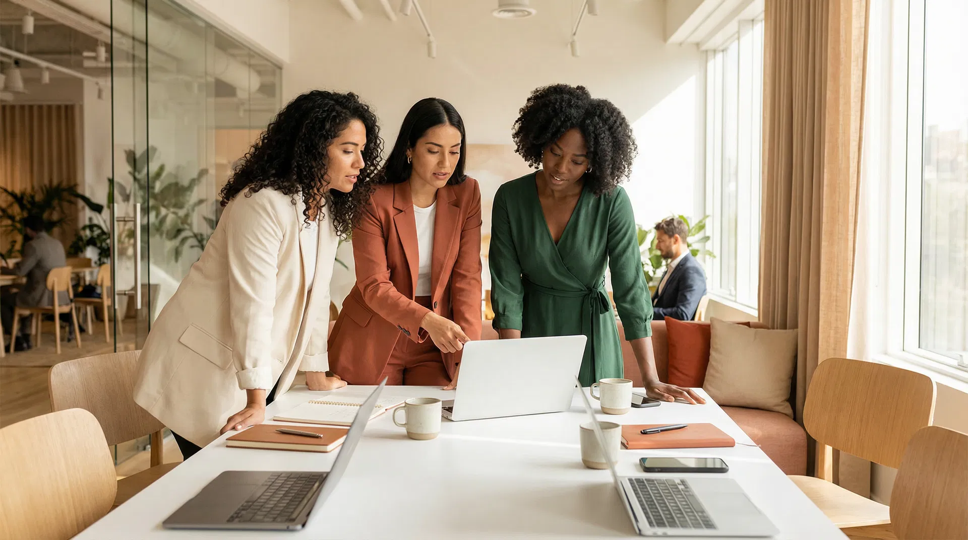 Christian women entrepreneurs in a strategic working session