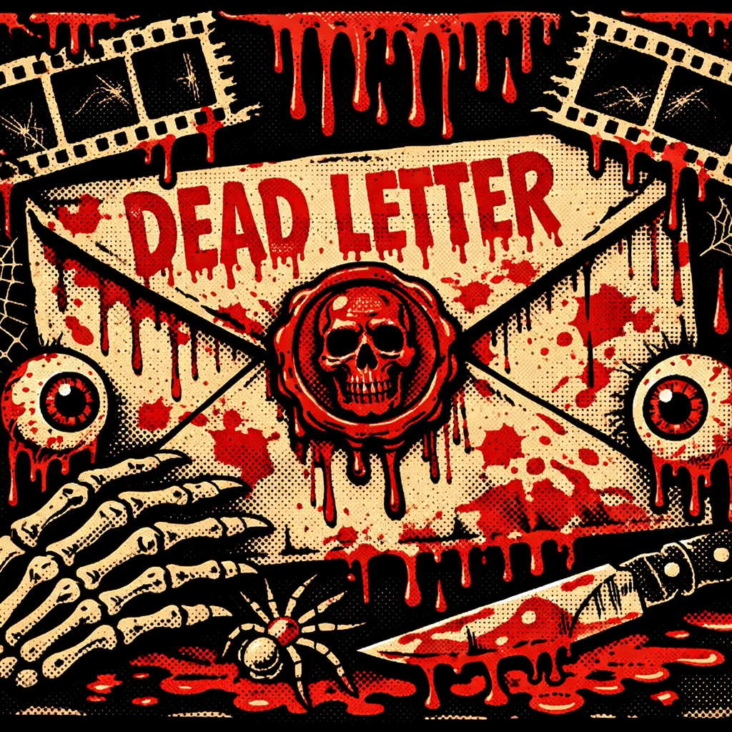 The Dead Letter horror newsletter envelope
