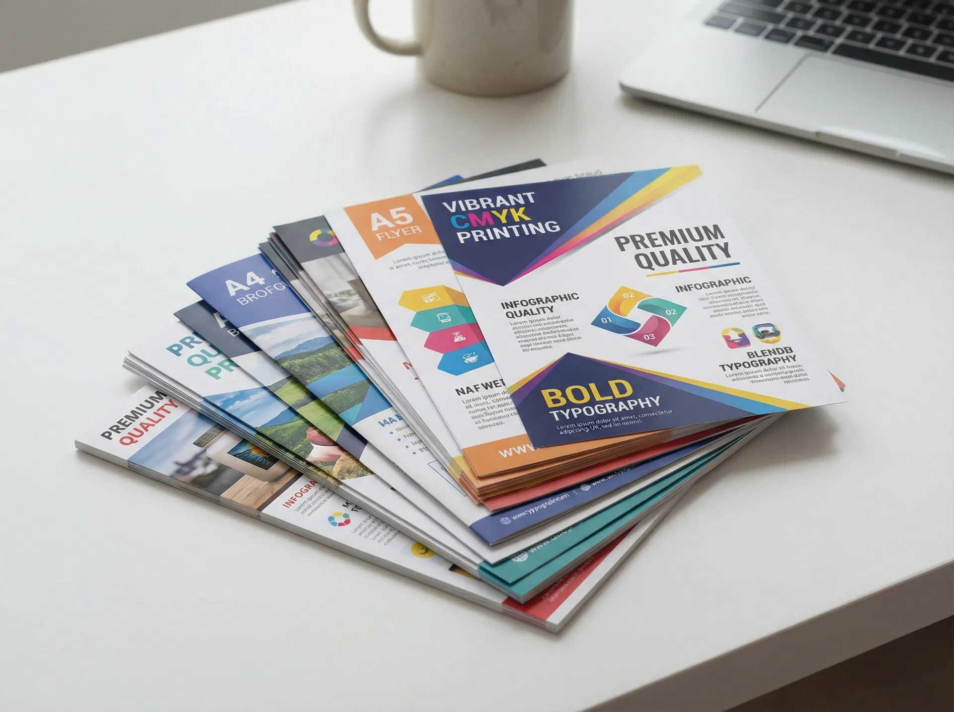 Professional full-colour marketing flyers and brochures
