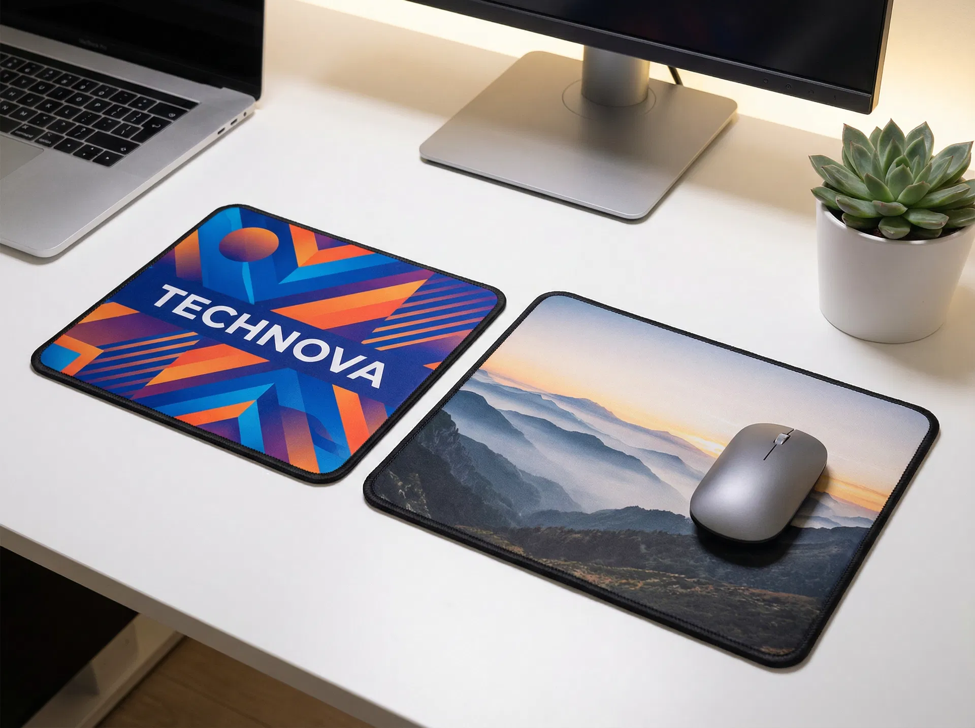 Custom printed branded mouse pads