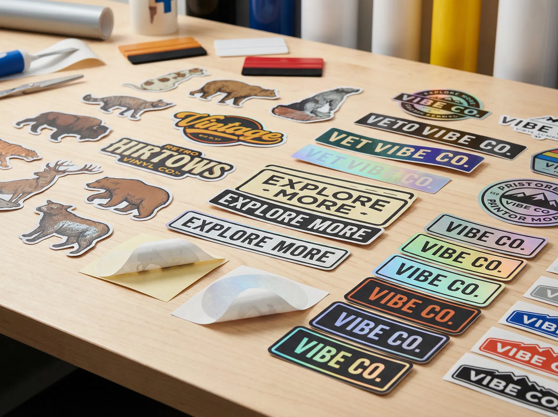 Custom vinyl stickers and decals