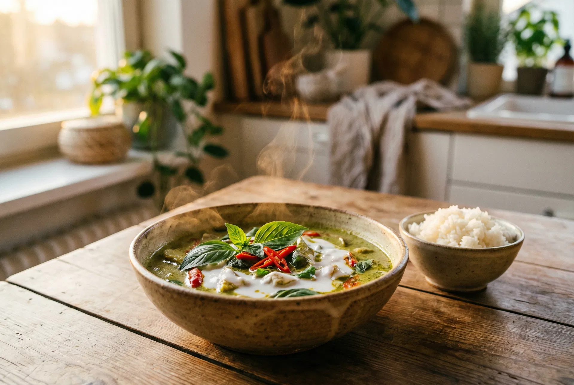Thai Green Curry with Danish Spring Vegetables