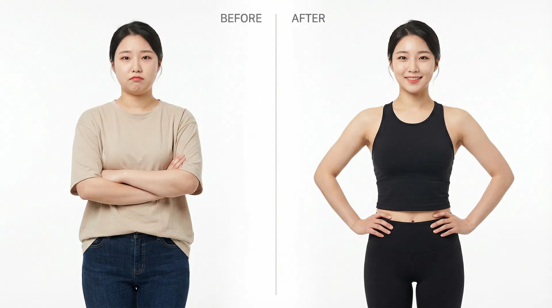 김수진 4주 전후 비교