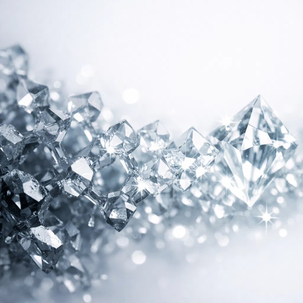 Diamond crystal formation under laboratory conditions