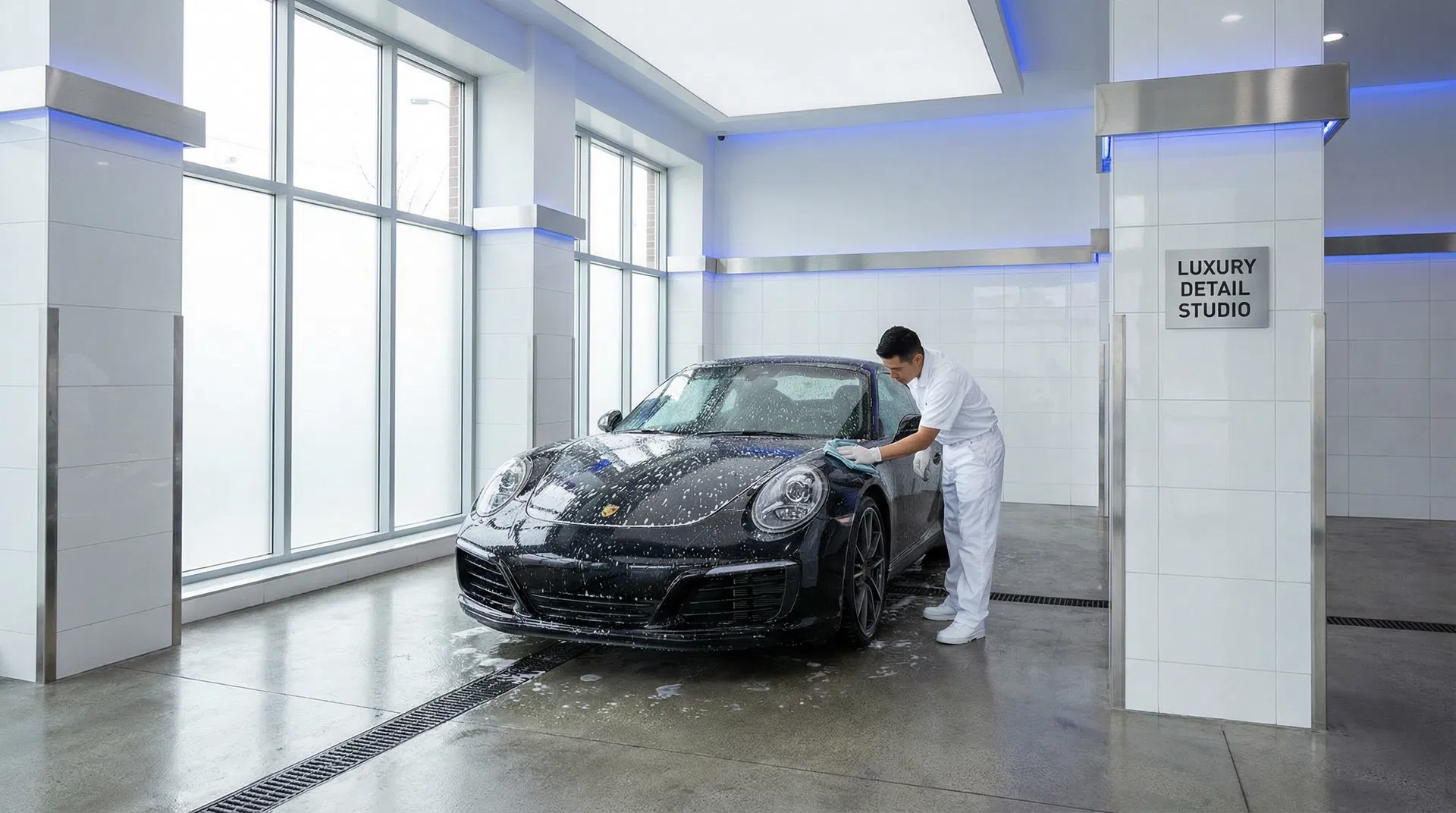 Luxury car hand wash