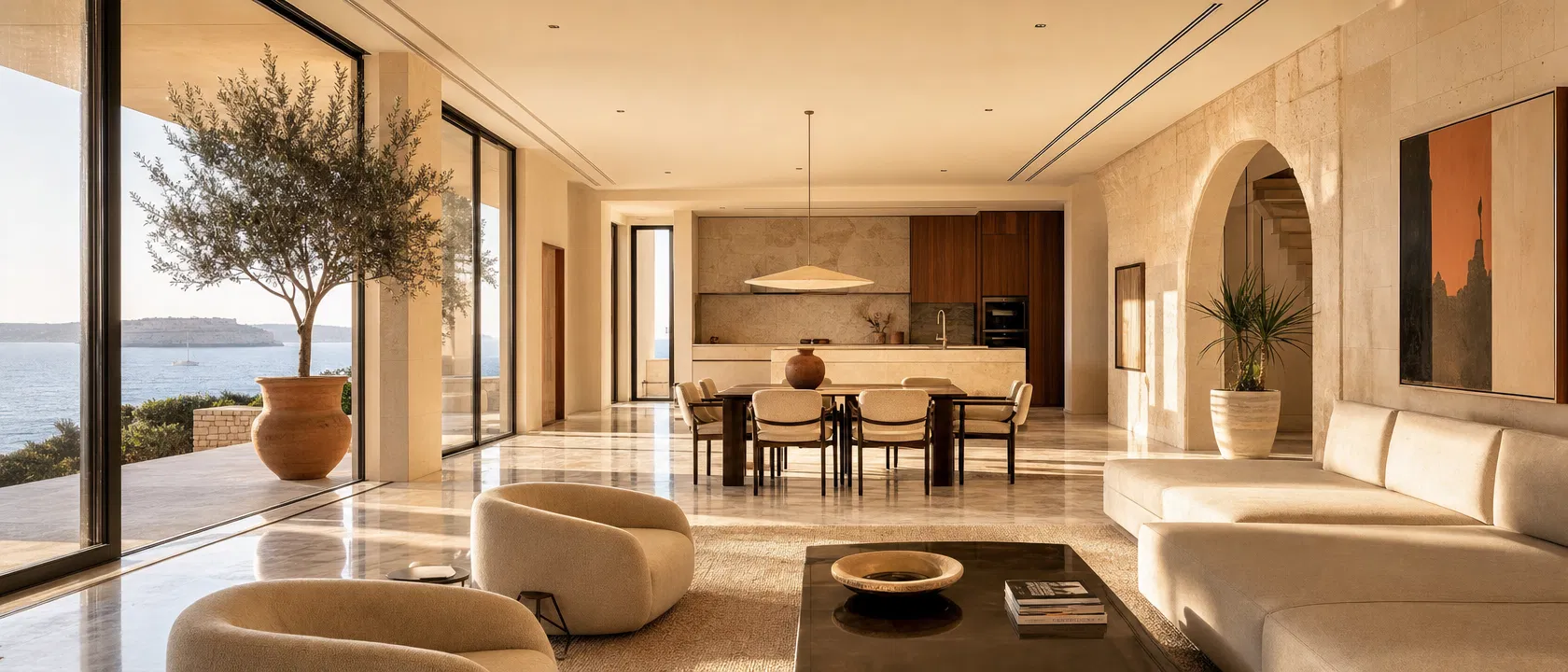Luxury Mediterranean interior