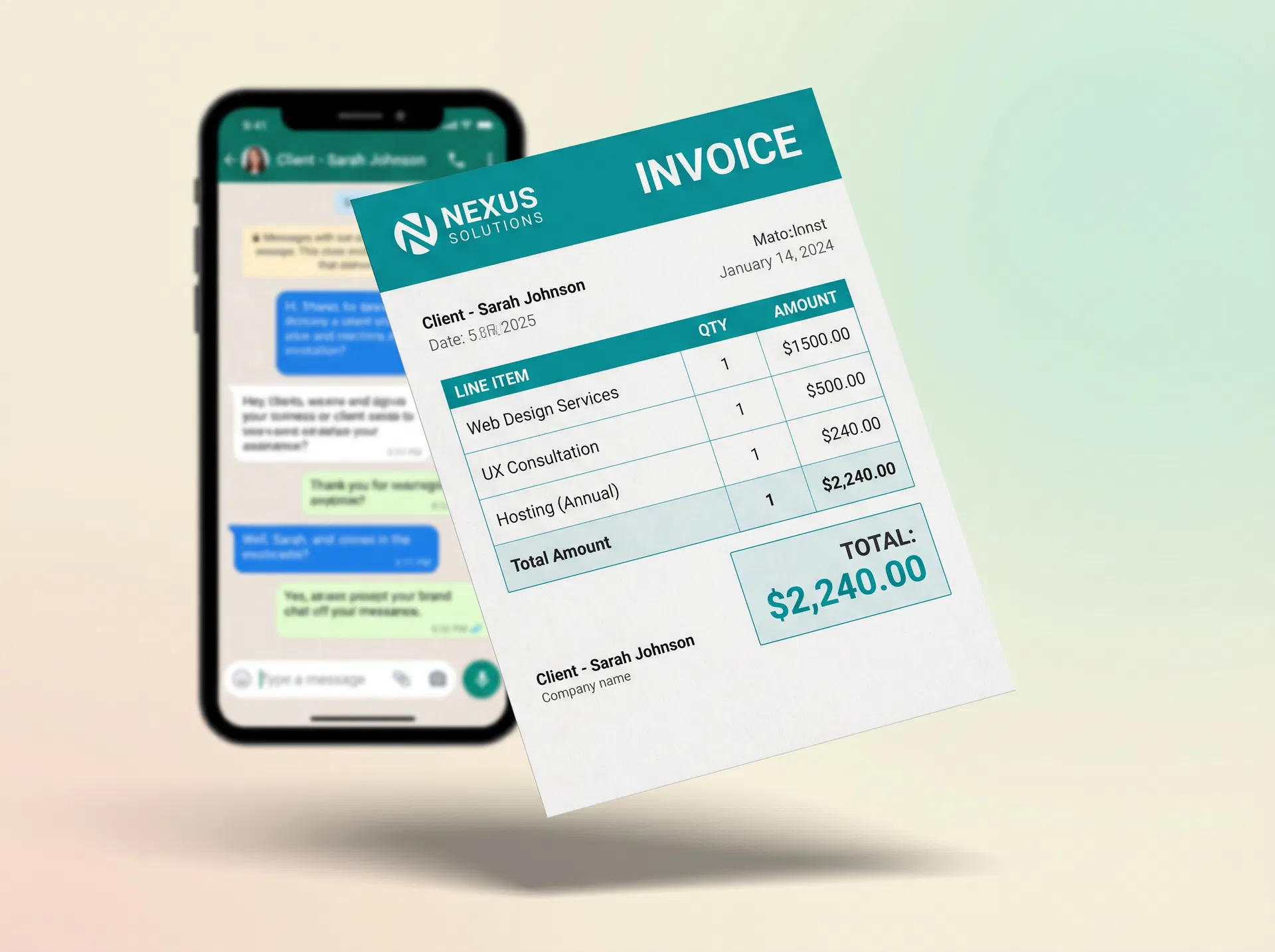 Generate Professional Invoices