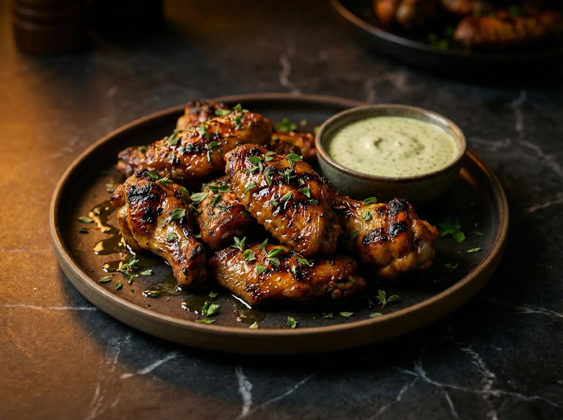 Grilled Mediterranean wings