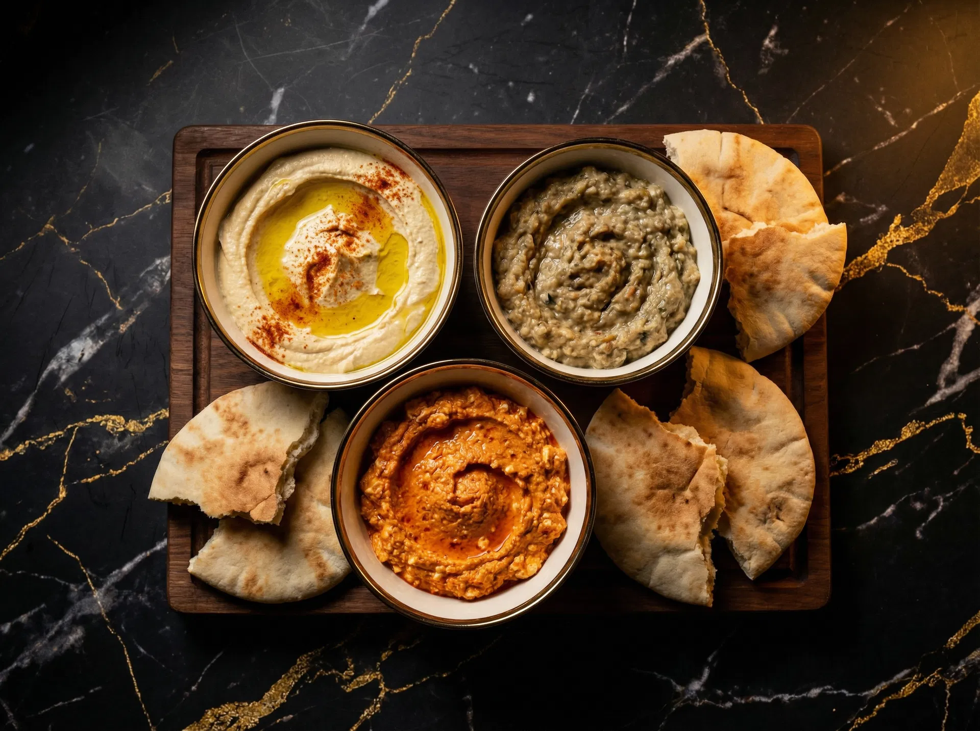 Mediterranean trio dips