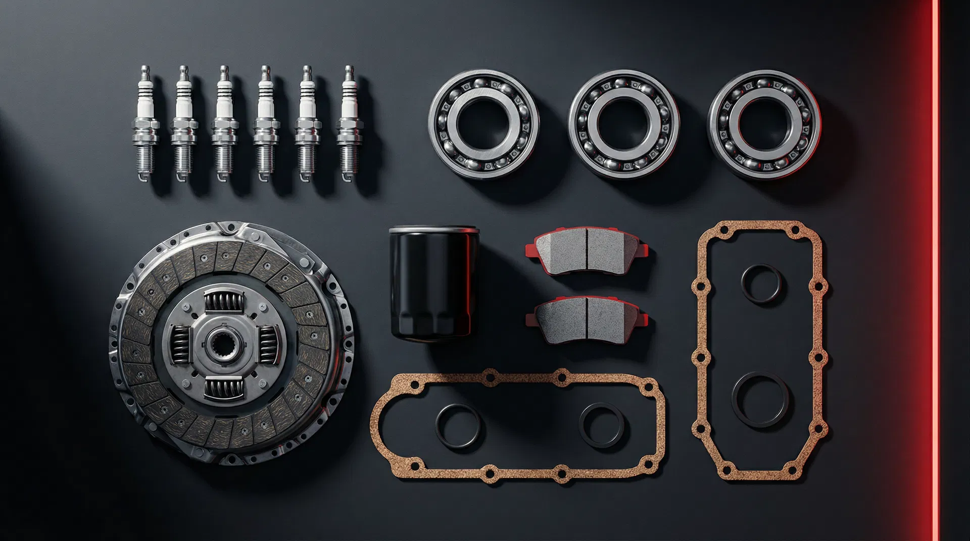 Premium car spare parts collection