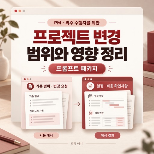 프로젝트 변경 요청·영향 정리 패키지