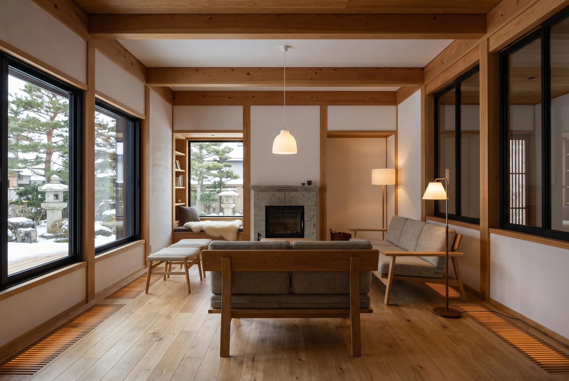 รีโนเวทบ้านญี่ปุ่น ภายในบ้านหลังรีโนเวท ฮอกไกโด - Renovated Japanese house interior Hokkaido