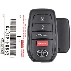 2025-2026 Toyota BZ / BZ Woodland Smart Remote Key 8990H-42C70 HYQ14FBX
