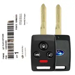 2008 Subaru Tribeca, Legacy Remote Head Key 57497AG35A CWTWBU745 4 Button