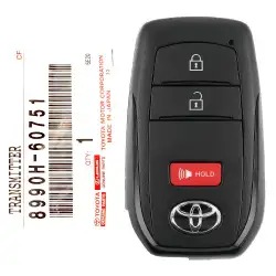 2025-2026 Toyota 4Runner, Land Cruiser Smart Remote Key HYQ14FBX 8990H-60751 3 Button