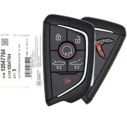 2020-2024 Chevrolet Corvette C8 Smart Remote Key 13547764 YG0G20TB1, YGOG20TB1 6 Button