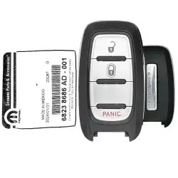 2017-2021 Chrysler Pacifica Smart Remote Key 68238686AD M3N-97395900 3 Button