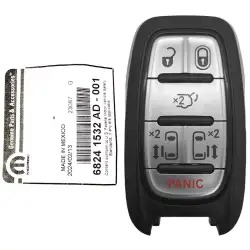 2017-2022 Chrysler Smart Remote Key 68241532 M3N-97395900