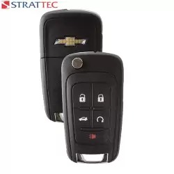 Chevrolet Impala, Malibu Flip Remote Key 5 Button 5912546