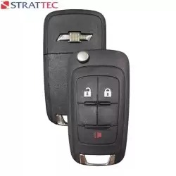 Chevrolet Flip Remote Key 5913598 with 3 buttons