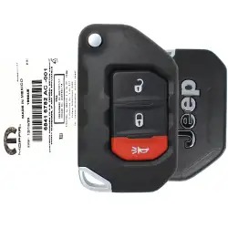2018-2026 Jeep Wrangler Smart Flip Remote Key 68416782AB OHT1130261 3 Button